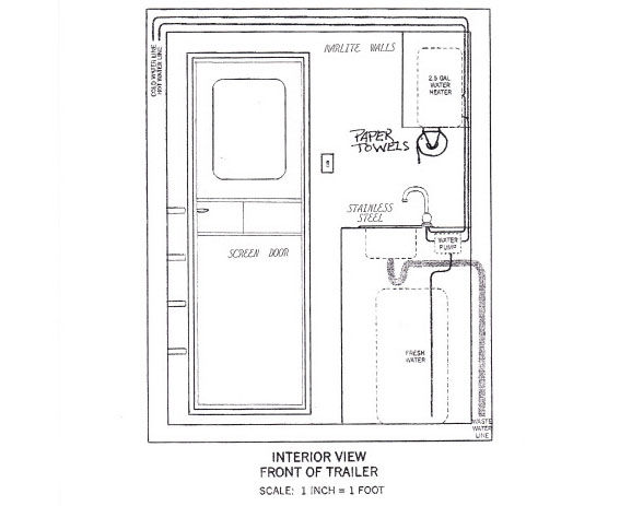 Shaved Ice Trailers Floor Plan